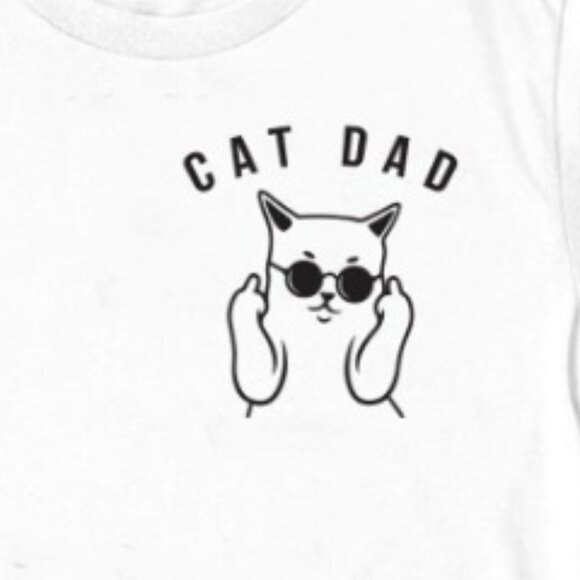 Cat Dad T-Shirt, Cat Lover Shirt, Funny Cat Tee - Picture 2 of 3